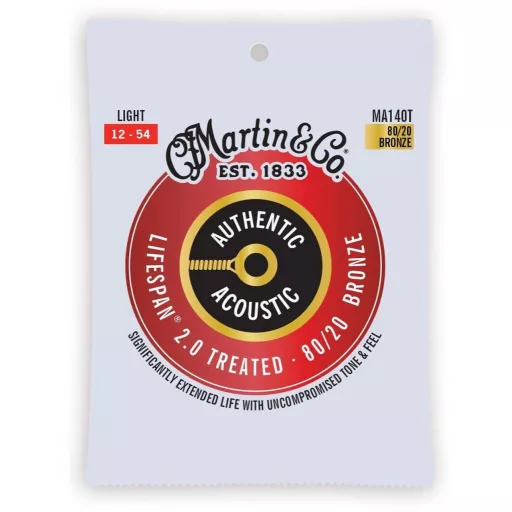 Martin MA140T Light (12-54) AA Treated Bronze 80/20  akusztikus gitár húrok