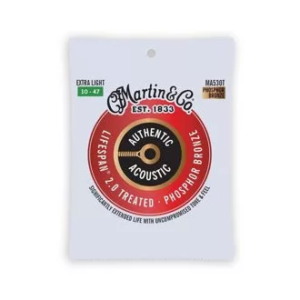   Martin MA530T Extra Light (10-47) AA Kezelt Foszfor Bronz 92/8 húrok akusztikus gitárhoz