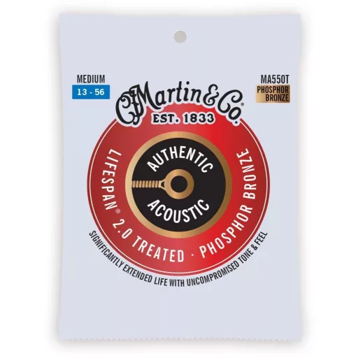 Martin MA550T Medium (13-56) AA Kezelt Foszfor Bronz 92/8 akusztikus gitár húrok