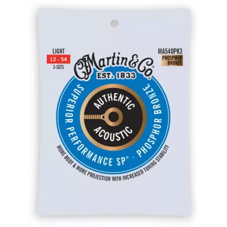   Martin MA540PK3 Light (12-54) AA Phosphore Bronze 92/8 akusztikus gitár húr trió csomag