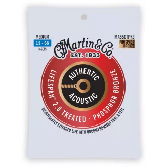   Martin MA550T Light (13-56) Foszfor Bronz 92/8 PACK3 háromdarabos akusztikus gitárhúr szett