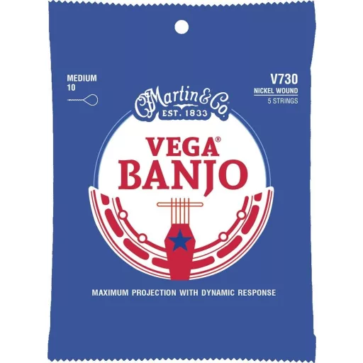 Martin V730 Vega Banjo Medium (10-23) öthúros banjo húrok
