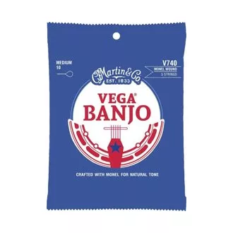   Martin V740 Vega Banjo Medium (10-23) Retro Monel húrok öt húros bendzsóhoz