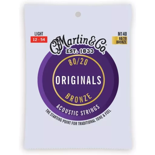 Martin M140 Light (12-54) Originals Bronze 80/20 akusztikus gitárhúrok