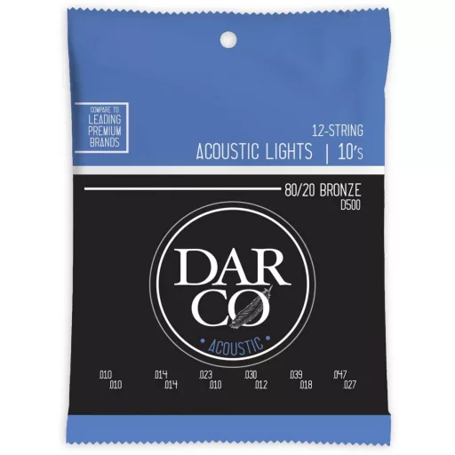 Darco D500 Light (10-47) Bronze 80/20 húrok 12 húros akusztikus gitárhoz