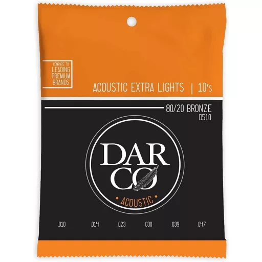 Darco D510 Extra Light (10-47)  Bronze 80/20 akusztikus gitár húrok