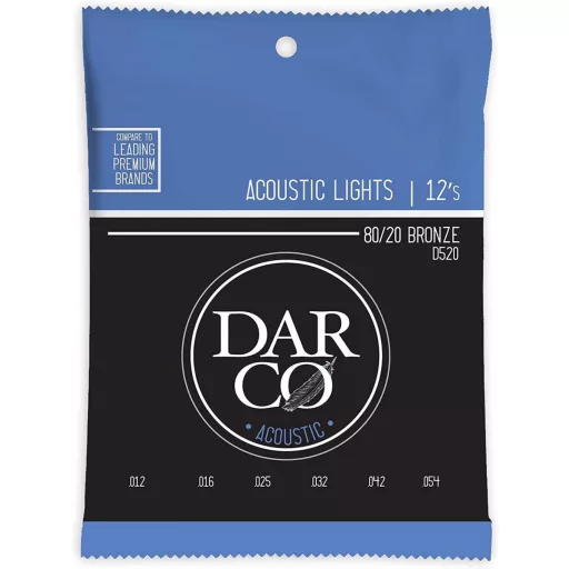 Darco D520 Light (12-54) Bronz 80/20 akusztikus gitár húrok