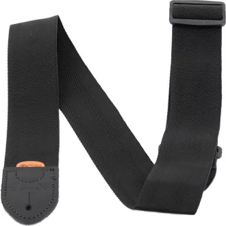 Martin Strap Nylon bőr végekkel Fekete gitár heveder