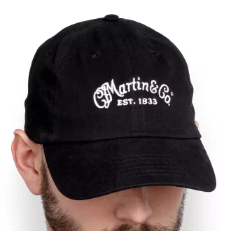 Martin Hat BallCap Cotton ScriptLogo Black sapka