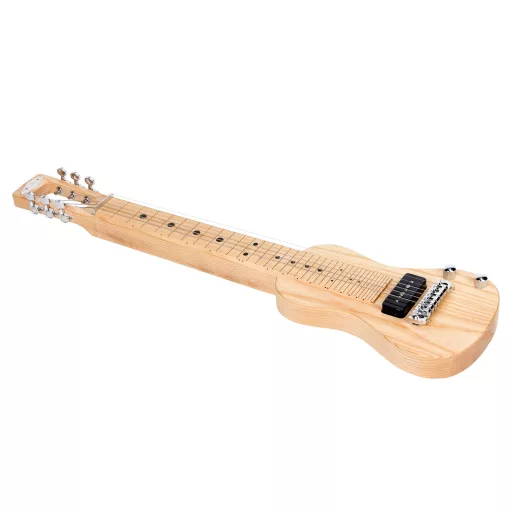 SX Lap Steel Gitár állvánnyal & táskával, Natural Finish