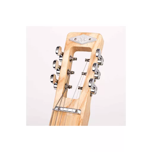 SX Lap Steel Gitár állvánnyal & táskával, Natural Finish