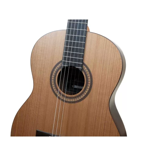 MERIDA klasszikus gitár 4/4-es méret, tömör cédrus fedlap, selyem matt felület