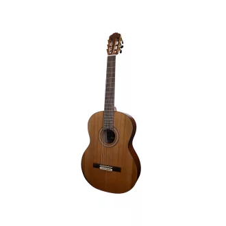   MERIDA klasszikus gitár 4/4 méret, tömör cédrus fedlap, szatén felület, Armrest-tel