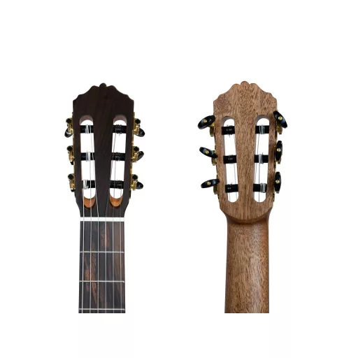 MERIDA klasszikus gitár 4/4 méret, tömör cédrus fedlap, szatén felület, Armrest-tel
