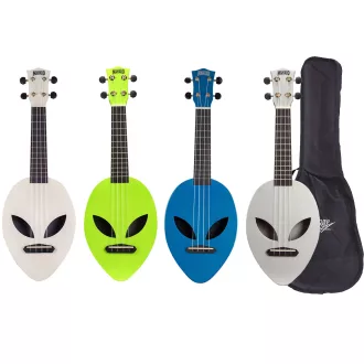 MAHALO Alien Szoprán Ukulele-Készlet, 2 ukuleléből áll