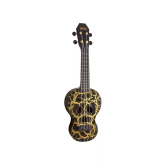   MAHALO Skull Szoprán Ukulele, Skull Schwarz tasakot tartalmaz