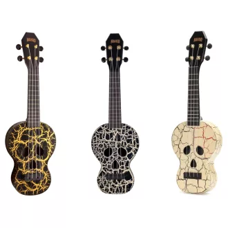   MAHALO Skull Sopran Ukulele készlet, amely 2 ukulelét tartalmaz