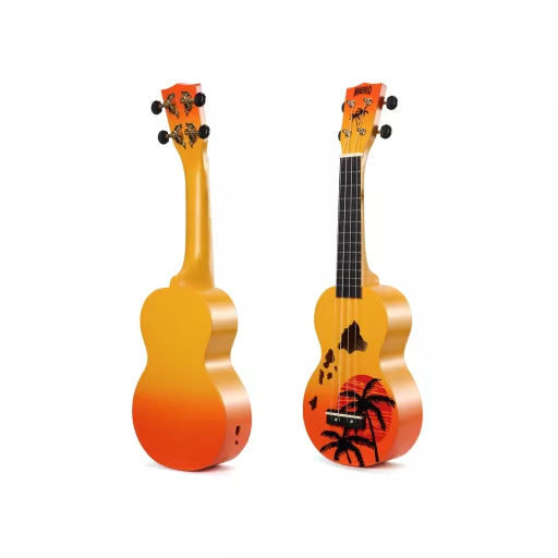 MAHALO Hawaii Szoprán Ukulele-készlet, amely 4 ukulelét tartalmaz