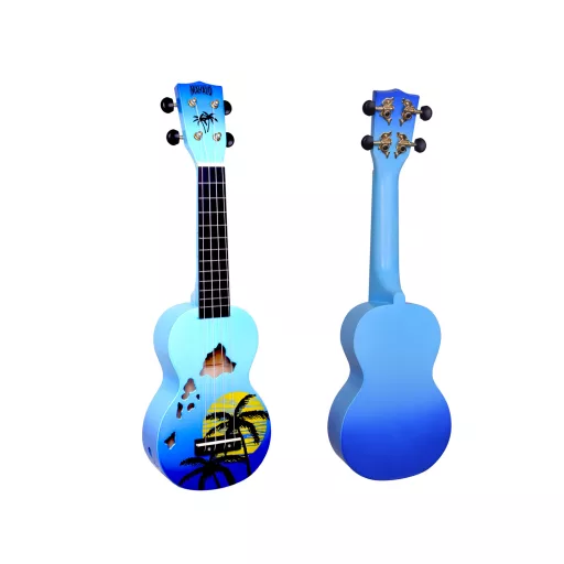 MAHALO Hawaii Szoprán Ukulele-készlet, amely 4 ukulelét tartalmaz