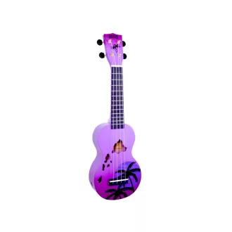 MAHALO Hawaii Szoprán Ukulele, Purple Burst tokkal