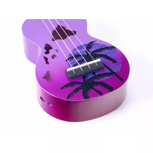 MAHALO Hawaii Szoprán Ukulele, Purple Burst tokkal