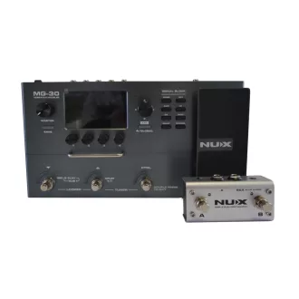   NUX Multi-effekt pedál elektromos gitárhoz, 4" LCD színes kijelző