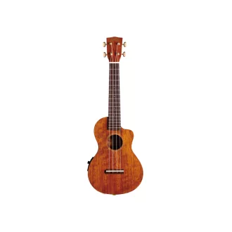   MAHALO Hano Concert Ukulele, Cutaway TA-val, Vintage Natúr, tokkal