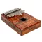 MAHALO Kalimba Flamed Koa C hangolásban, deluxe hordtáskával és hangolókalapáccsal