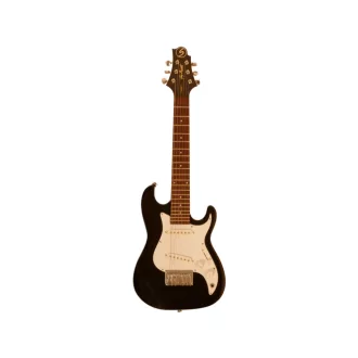 GREG BENNETT Mini E-Gitár Strat, Fekete