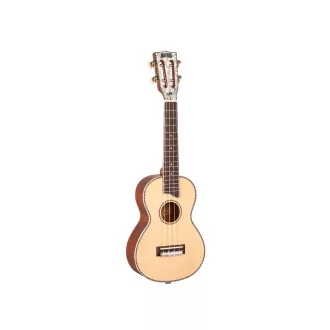   MAHALO Pearl Series Konzert Ukulele, tömör lucfenyő fedlap, Pearl berakások, beleértve a hordtáskát