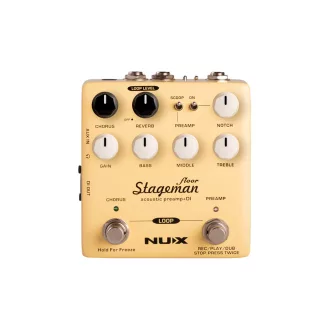 NUX Stageman Floor Acoustic Preamp/DI lábkapcsoló