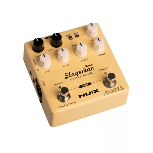 NUX NAP-5 STAGEMAN FLOOR Akusztikus előerősítő és DI gitár effekt pedál