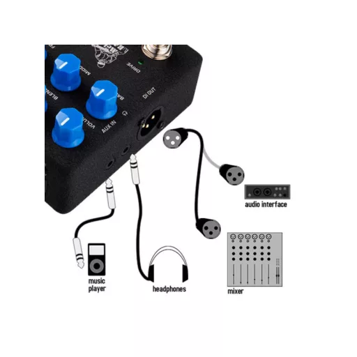 NUX NBP-5 MELVIN LEE DAVIS Basszusgitár előerősítő + DI Basszusgitár effekt pedál