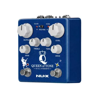 NUX NDO-6 QUEEN OF TONE Dupla Overdrive Gitár Effekt Pedál