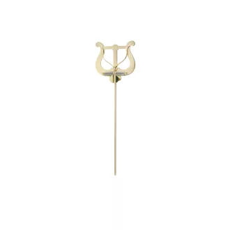   RIEDL Kottatartó tenor kürtre, tubára és trombitára, 4,5 mm vastag szár, 25 cm hosszú, lakkozott réz, nagy líra