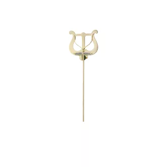   RIEDL Kottartó tenor kürthöz, tubához & trombitához, Szár 3,9 mm vastag, 21 cm hosszú, sárgaréz, nagy líra