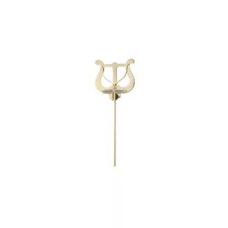   RIEDL Kottartó tenorhornhoz, tubához és trombitához, szár 3,9 mm vastag, 16 cm hosszú, sárgaréz, nagy Lant