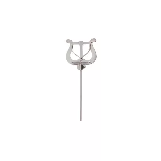   RIEDL Kottartó tenorhornhoz, tubához és trombitához, 3,9mm vastag, 16cm hosszú szár, nikkel bevonatú, nagy líra