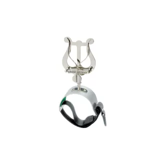   RIEDL Kottafogó fuvolához, alumínium tartó pánttal, tépőzáras, nikkelezett, közepes lira