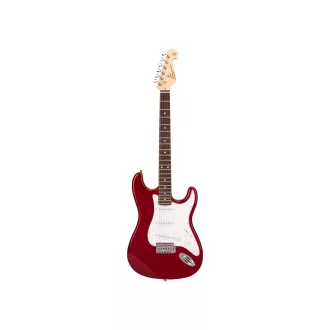   SX elektromos gitár szett, Candy Apple Red inkl. GA1065 10W erősítő, heveder, hangoló, tok, pengetők és kábel