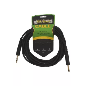   SILKROAD Hangszerek kábele 6m, 2 x 6,3 mm jack, Szín: fekete