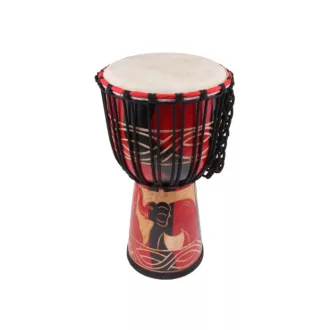 TERRIS TD5-10 Piros Fekete 10" Djembe