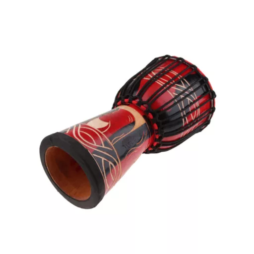 TERRIS TD5-10 Piros Fekete 10" Djembe