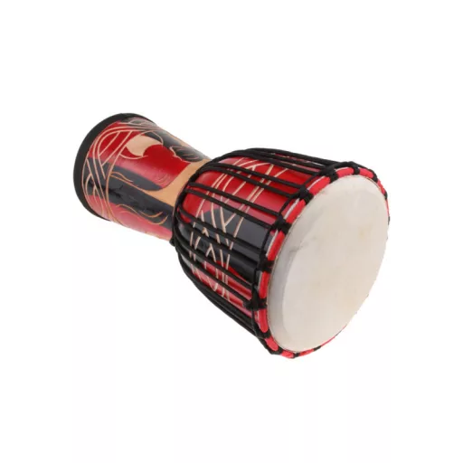 TERRIS TD5-10 Piros Fekete 10" Djembe