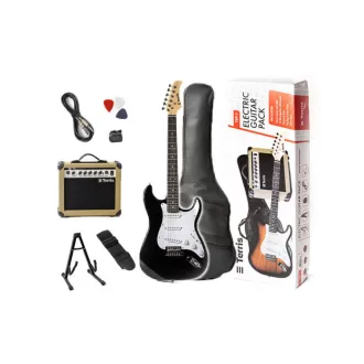 TERRIS TEP1BLK Fekete Elektromos Gitár Szett