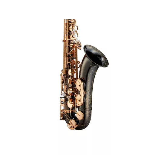 ANTIGUA Tenor szaxofon, fekete nikkel korpusz, arany lakkozott billentyűk, Canvas Form tokot tartalmaz