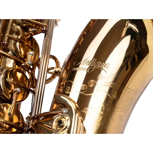 ANTIGUA Pro One Tenor Szaxofon EDICIÓ, Korpus & Billentyűk Amber kivitel, inkl. Vászon Form Tok