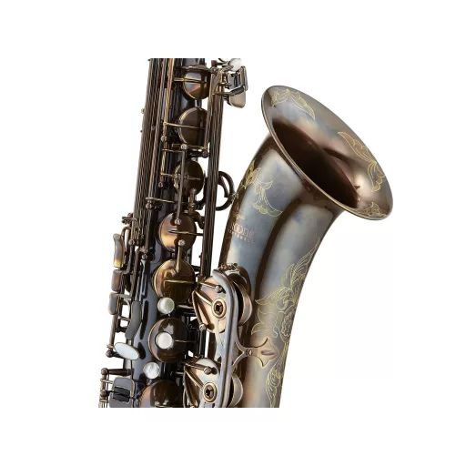 ANTIGUA Pro One Tenor Szaxofon, Test & Billentyűk klasszikus antik kivitel, kriogén kezelés, inkl. Vászon Formájú Tok