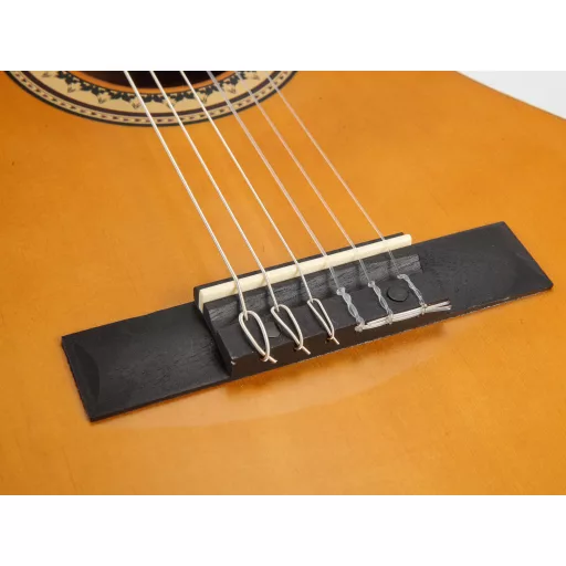 VALENCIA klasszikus gitár 3/4, fenyőtető, Vintage Natural