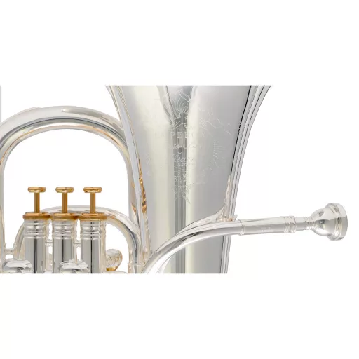 CERVENY Euphonium, 3 Perinté szelepek, kompenzált modell, ezüstözött, inkl. koffer